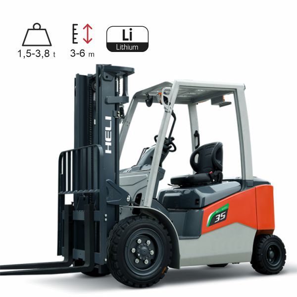 vysokozdvižné vozíky elektrické HELI G2-LI 1,5-3,8t