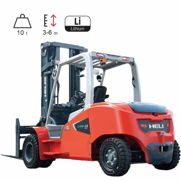 vysokozdvižné vozíky elektrické HELI G3-LI 10t, štvorkolesové