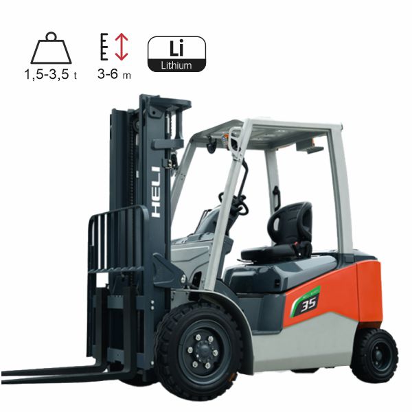 vysokozdvižné vozíky elektrické HELI G3-LI 1,5-3,5t, štvorkolesové-dual