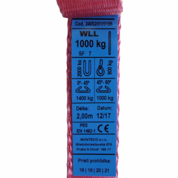 zdvíhací popruh oko - oko W30-1-2M