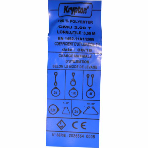 zdvíhací popruh oko - oko W30-2-3M