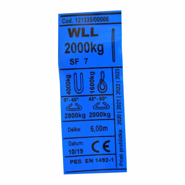 zdvíhací popruh oko - oko W30-2-6M