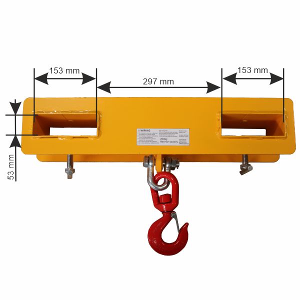 závesný hák na čelný vysokozdvižný vozík MK25