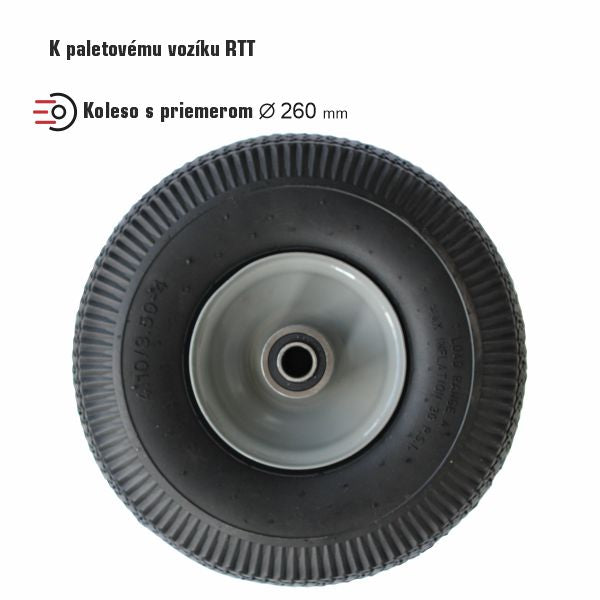koleso riadiace k paletovému vozíku terénnemu RTT