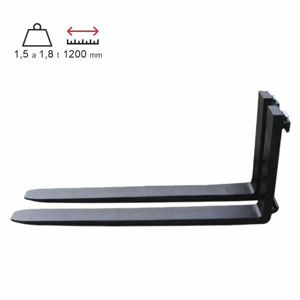 nosná vidlica nosnosť 1500 až 1800 kg; 1200 mm