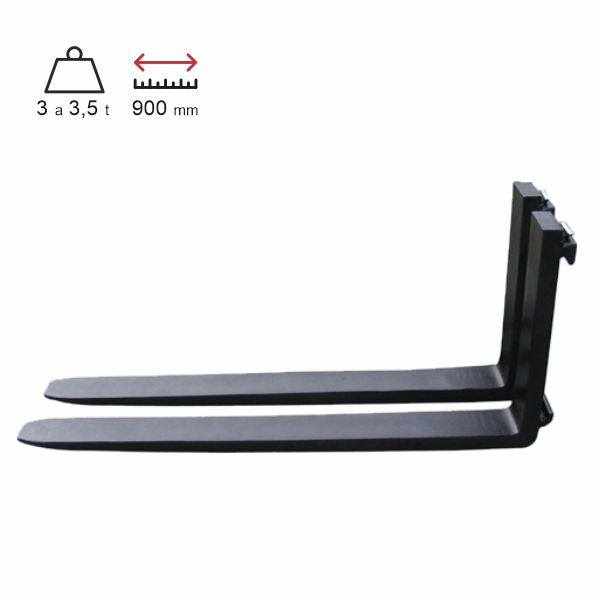 nosná vidlica nosnosť 3000 až 3500 kg; 900 mm