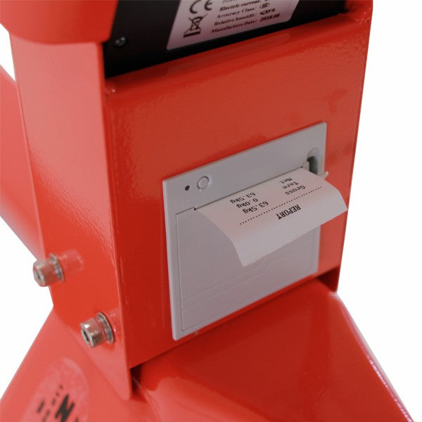 paletový vozík s váhou a tlačiarňou eulift WH-25ESP