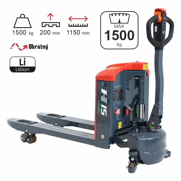 paletový vozík elektrický HELI CBD15-BLIH