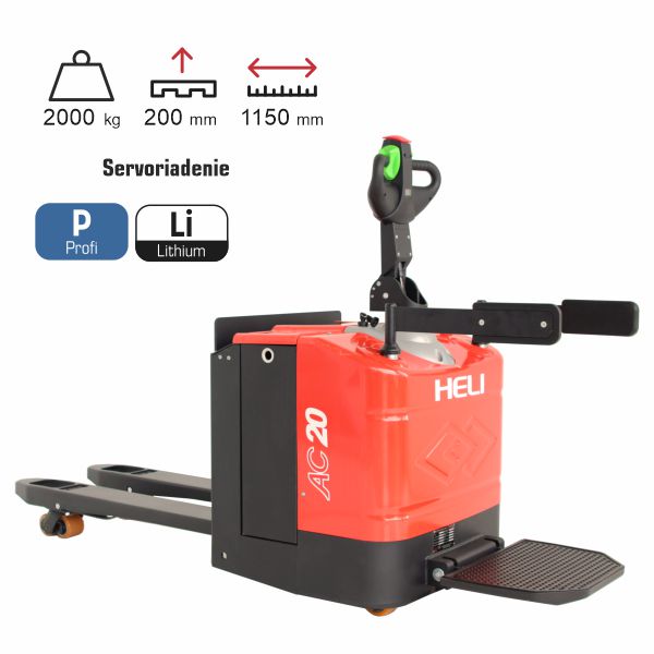 paletový vozík elektrický štandard HELI CBD20EPM-LI