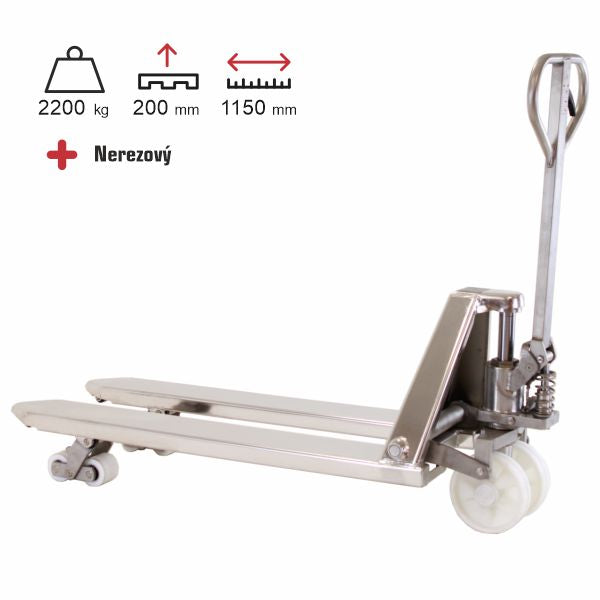paletový vozík nerezový eulift ZAG