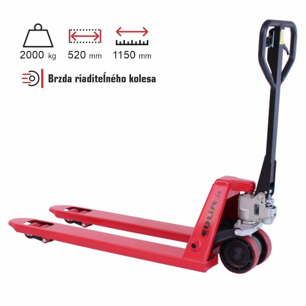 paletový vozík s brzdou eulift BFB20