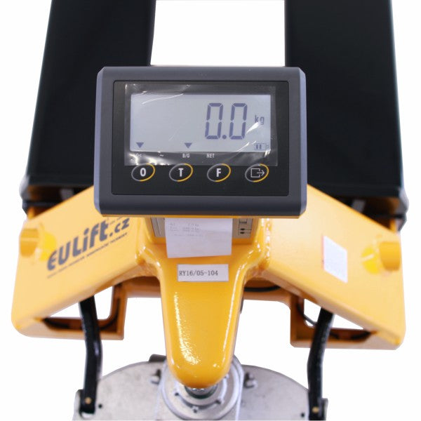paletový vozík s váhou a tlačiarňou eulift BFC6-8