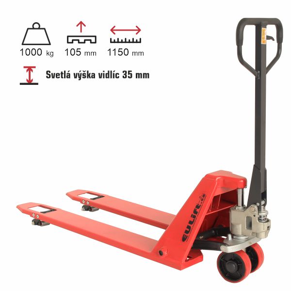 paletový vozík znížený eulift BFL10