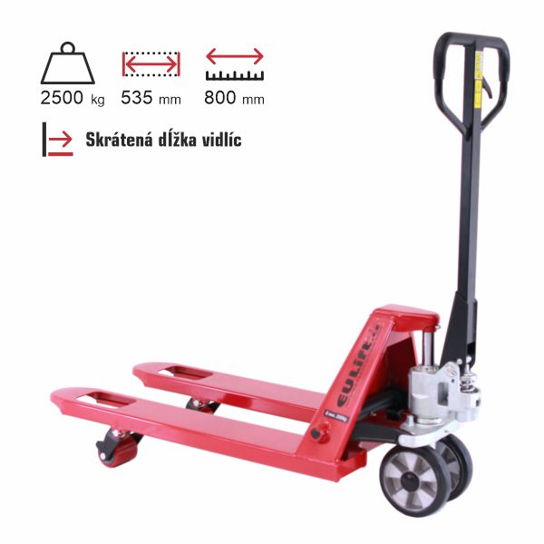 paletový vozík skrátený eulift BF800S