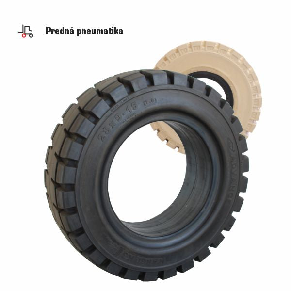 Plnopryžová pneumatika na VZV - SE 28x9-15