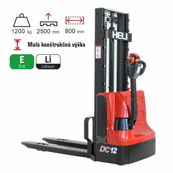 vysokozdvižný vozík elektrický eko HELI CDD1225J-LI