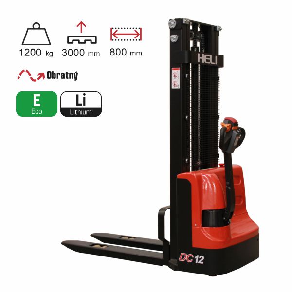 vysokozdvižný vozík elektrický eko HELI CDD1230J-LI