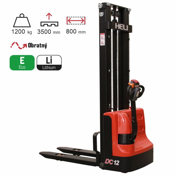 vysokozdvižný vozík elektrický eko HELI CDD1235J-LI