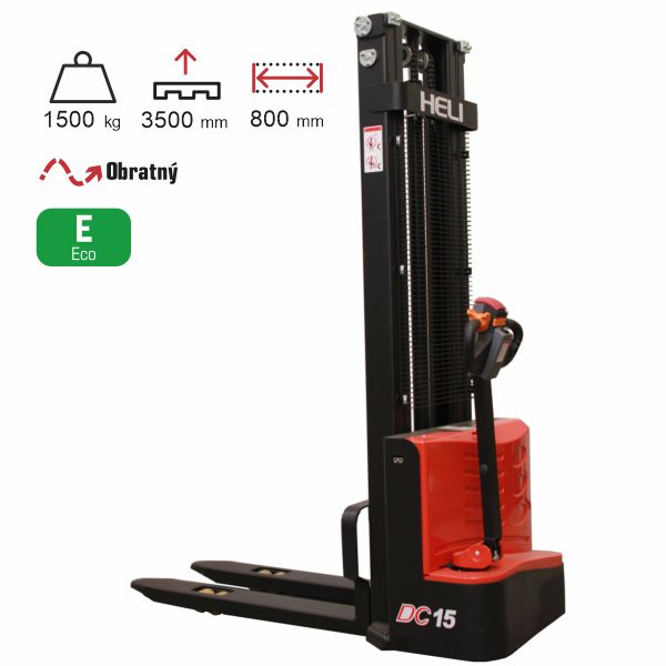 vysokozdvižný vozík elektrický eko HELI CDD1535J