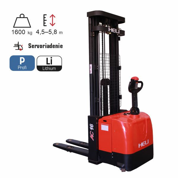 vysokozdvižný vozík elektrický profi HELI CDD16TE-LI