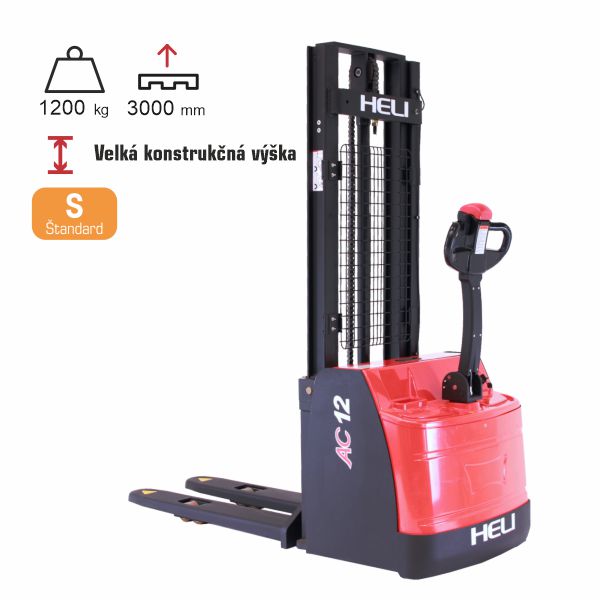 vysokozdvižný vozík štandard HELI CDD1230EL