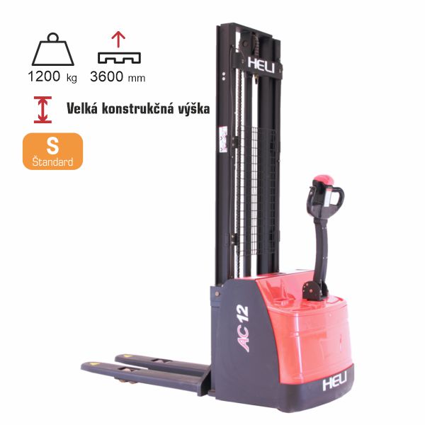 vysokozdvižný vozík štandard HELI CDD1236EL