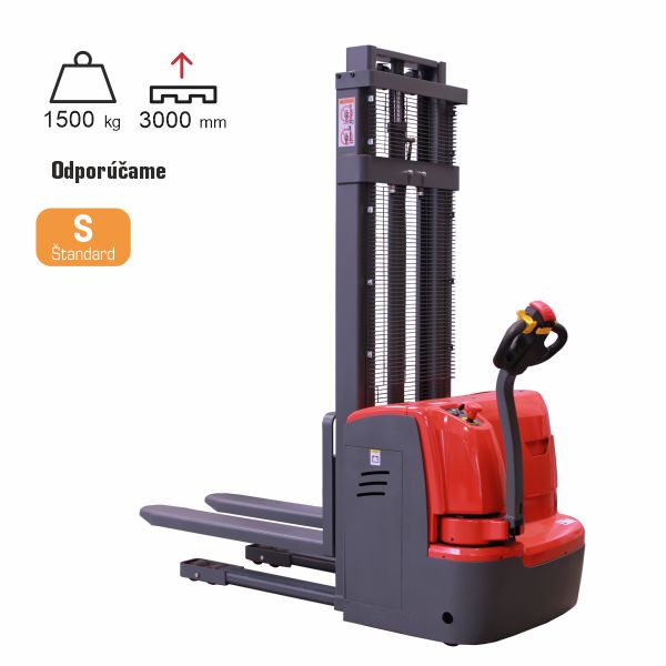 vysokozdvižný vozík elektrický štandard HELI CDD1530R
