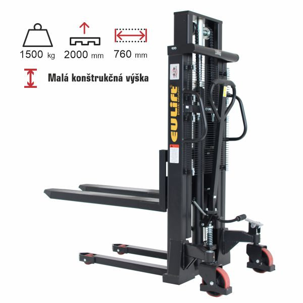 vysokozdvižný vozík manuálny eulift SYC1520 black edition