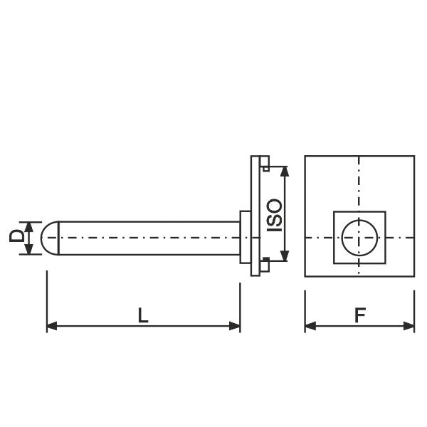 nosný tŕň k čelnému vysokozdvižnému vozíku OT 25/10