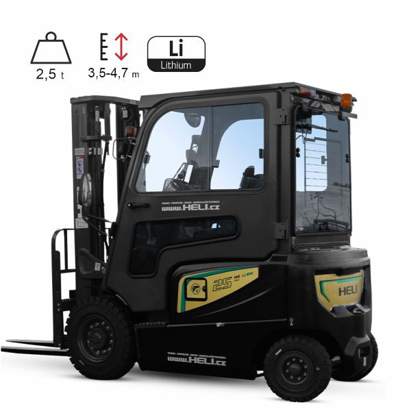 Vysokozdvižný vozík elektrický HELI H4-LI 2,5t BLACK EDITION