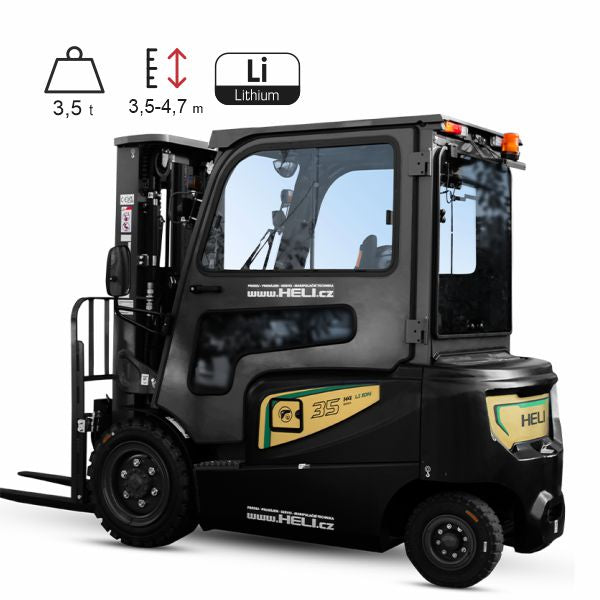 Vysokozdvižný vozík elektrický HELI H4-LI 3,5t BLACK EDITION