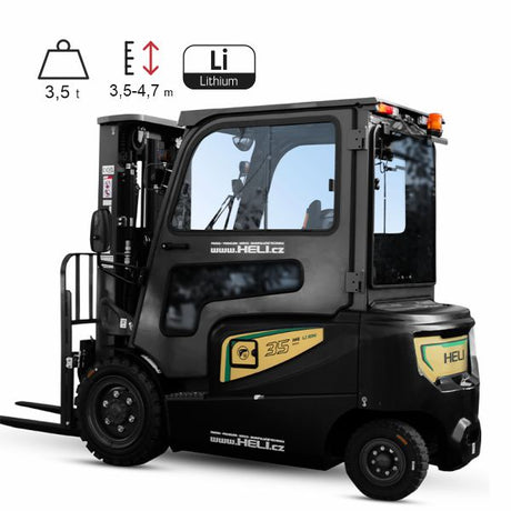 Vysokozdvižný vozík elektrický HELI H4-LI 3,5t BLACK EDITION