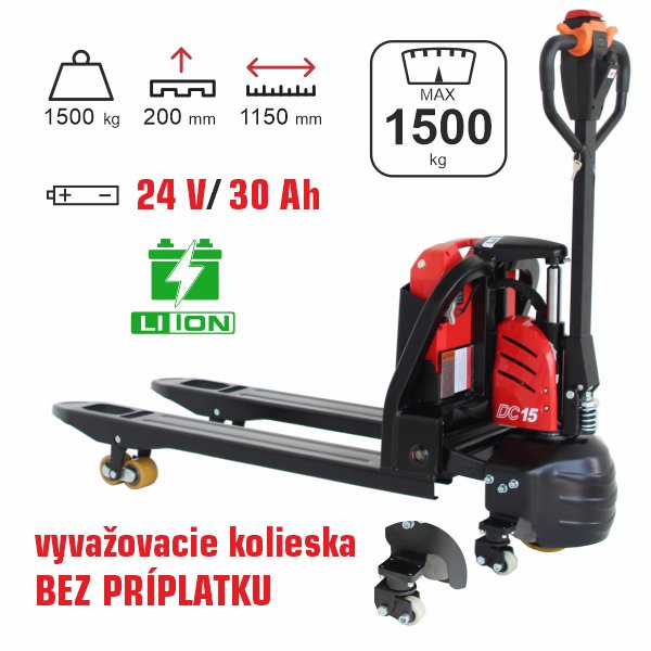 Paletový vozík CBD15J-LI-S