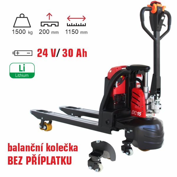 Paletový vozík CBD15J-LI-S
