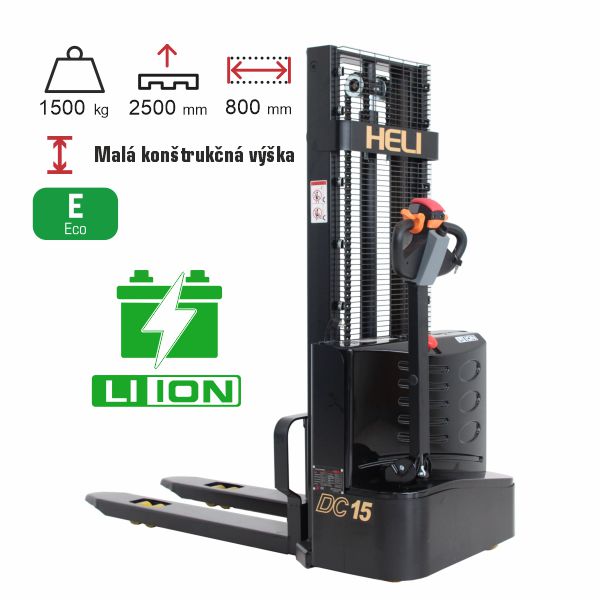 Vysokozdvižný vozík CDD1525J-LI BLACK EDITION